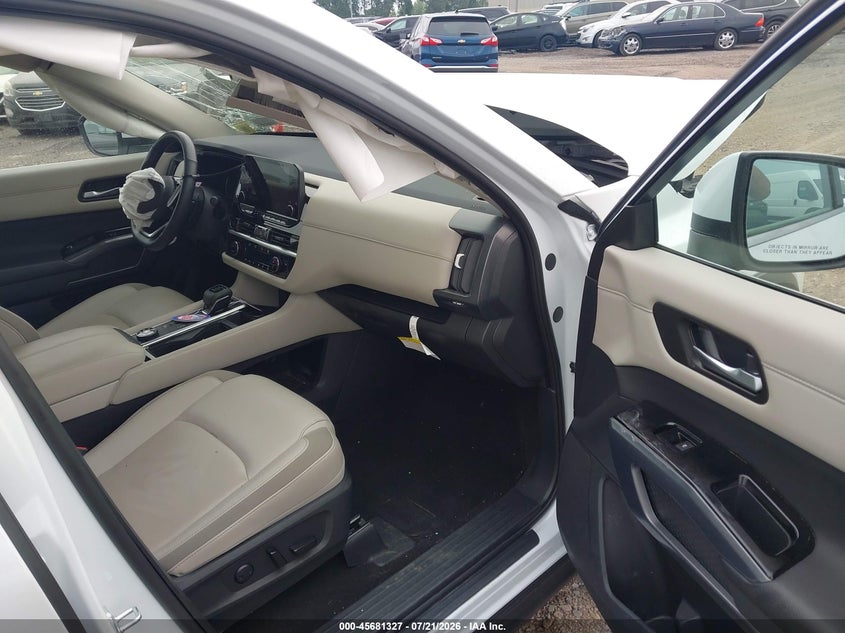 2025 Nissan Pathfinder VIN 5N1DR3CC7SC309640 IAAI salvage auction — FRONT END, Salvage Title, sold $8,600 on 2026-08-23 (photo 5)