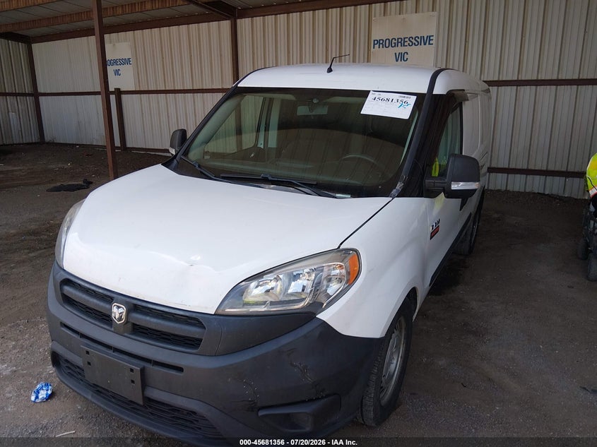 2015 Ram Promaster city VIN ZFBERFAT8F6A28048 IAAI salvage auction — NORMAL WEAR, Salvage Title, sold $1,325 on 2026-08-12 (photo 2)