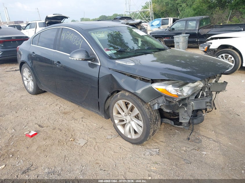 2014 Buick Regal VIN 2G4GK5EX5E9320046 IAAI salvage auction — FRONT END, Wait Title, sold $300 on 2026-09-27 (photo 1)