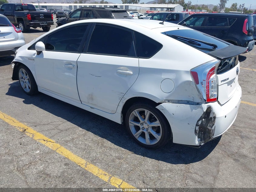 2014 Toyota Prius VIN JTDKN3DU3E1814119 IAAI salvage auction — LEFT FRONT, Salvage (California), sold $1,600 on 2026-08-01 (photo 3)