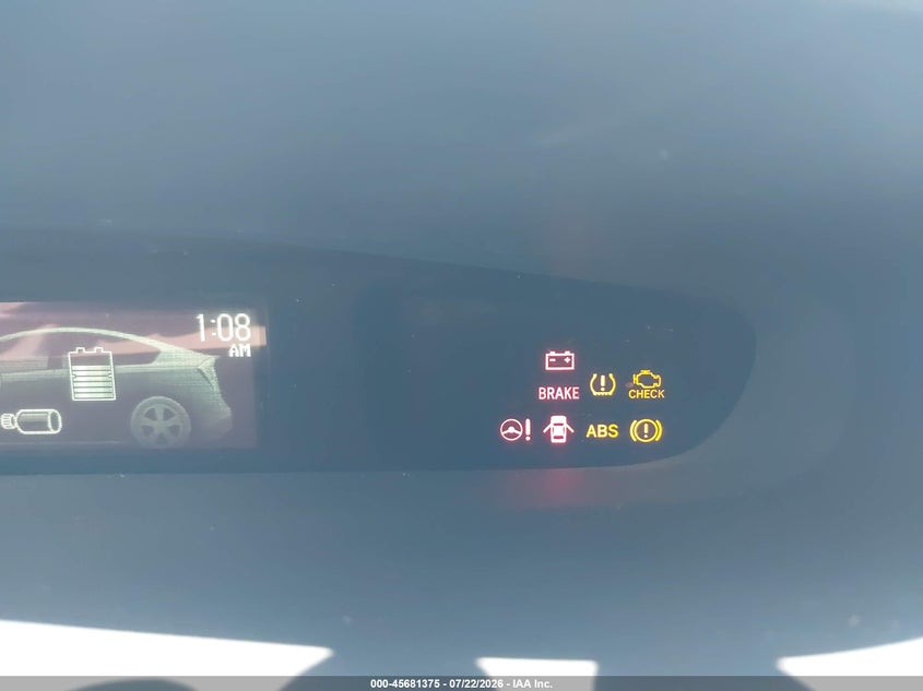 2014 Toyota Prius VIN JTDKN3DU3E1814119 IAAI salvage auction — LEFT FRONT, Salvage (California), sold $1,600 on 2026-08-01 (photo 7)