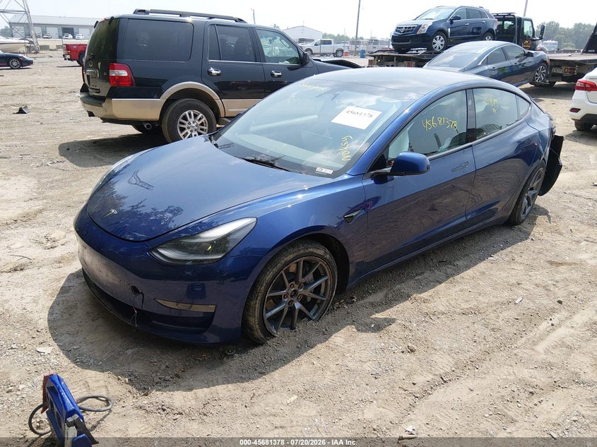 2023 Tesla Model 3 VIN 5YJ3E1EB5PF415650 IAAI salvage auction — NORMAL WEAR, Clear (Indiana), sold $4,650 on 2026-07-22 (photo 2)