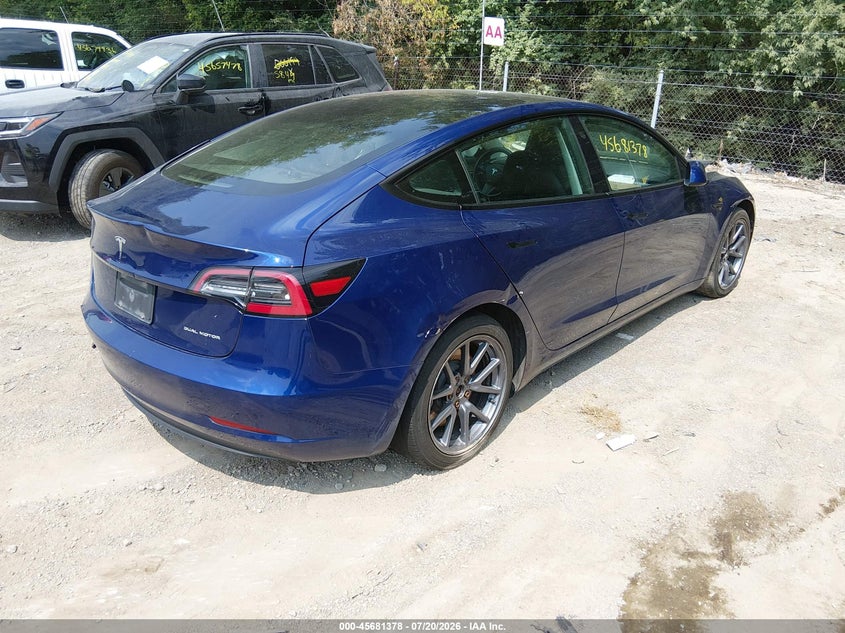2023 Tesla Model 3 VIN 5YJ3E1EB5PF415650 IAAI salvage auction — NORMAL WEAR, Clear (Indiana), sold $4,650 on 2026-07-22 (photo 4)