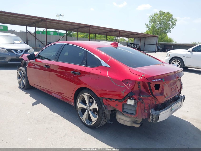 2020 Honda Accord VIN 1HGCV2F91LA029555 IAAI salvage auction — FRONT & REAR, Original (Texas), sold $8,100 on 2026-08-22 (photo 3)