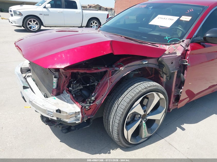 2020 Honda Accord VIN 1HGCV2F91LA029555 IAAI salvage auction — FRONT & REAR, Original (Texas), sold $8,100 on 2026-08-22 (photo 6)