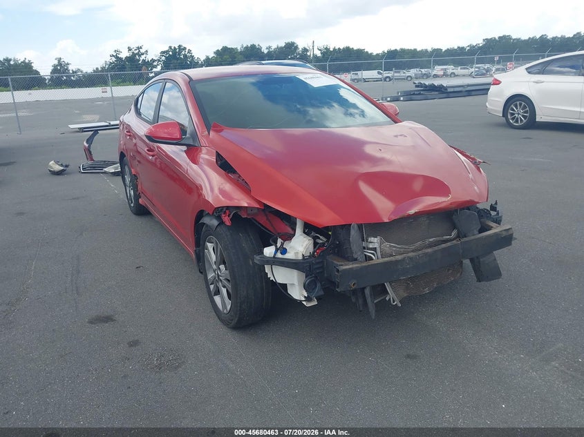 2017 Hyundai Elantra VIN KMHD84LF8HU165232 IAAI salvage auction — FRONT END, Clear (Florida), sold $775 on 2026-07-27 (photo 1)