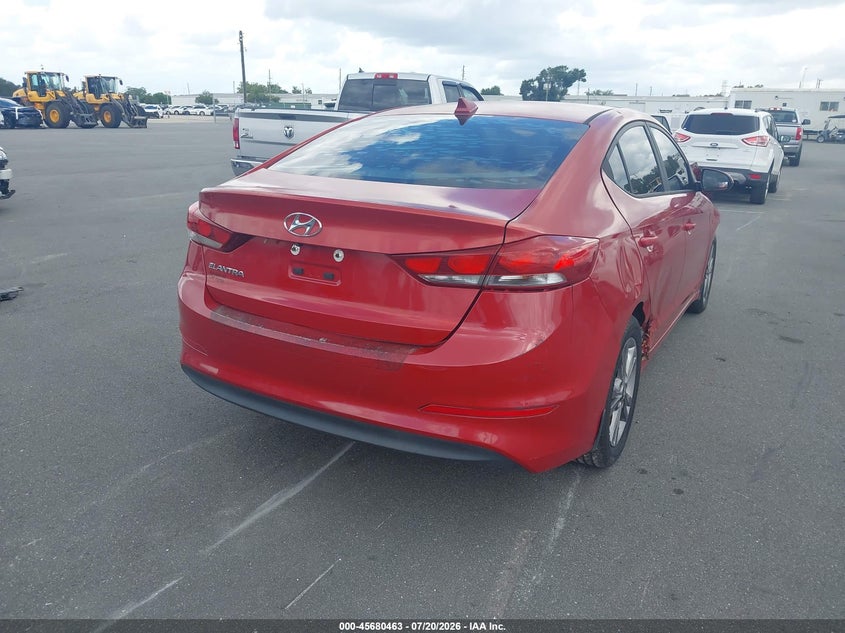 2017 Hyundai Elantra VIN KMHD84LF8HU165232 IAAI salvage auction — FRONT END, Clear (Florida), sold $775 on 2026-07-27 (photo 4)