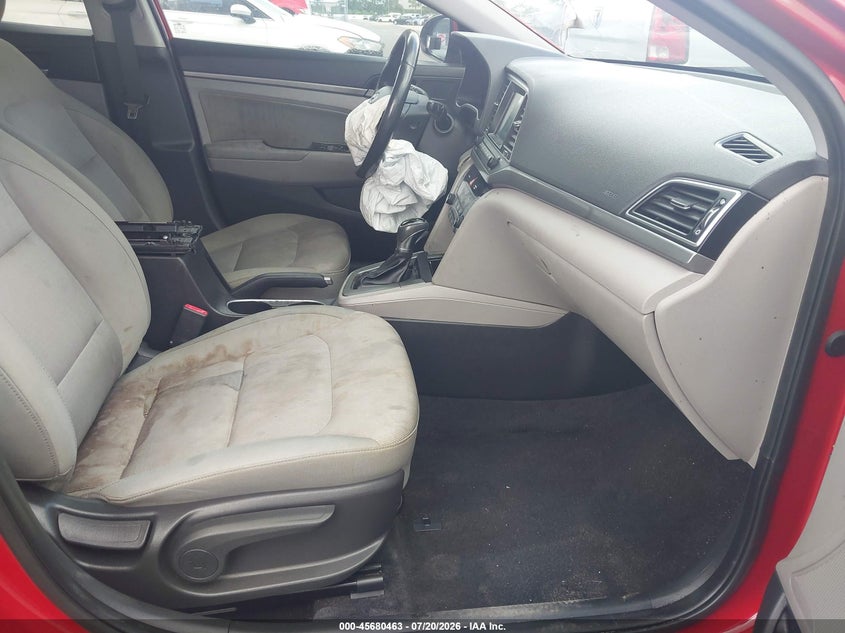 2017 Hyundai Elantra VIN KMHD84LF8HU165232 IAAI salvage auction — FRONT END, Clear (Florida), sold $775 on 2026-07-27 (photo 5)
