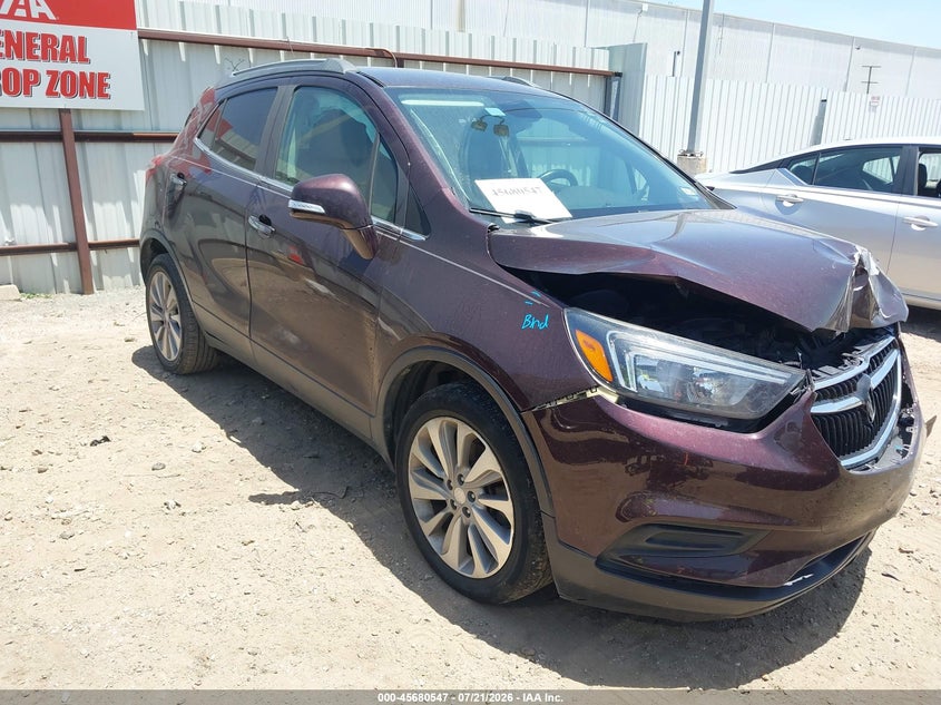 2018 Buick Encore VIN KL4CJASB1JB585069 IAAI salvage auction — FRONT END, Salvage Title, sold $1,225 on 2026-09-17 (photo 1)