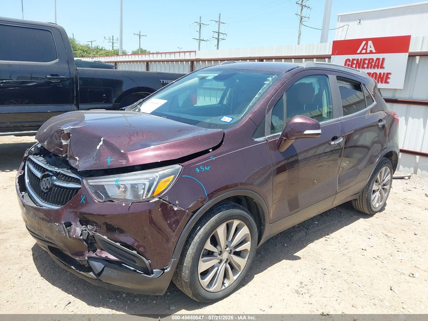 2018 Buick Encore VIN KL4CJASB1JB585069 IAAI salvage auction — FRONT END, Salvage Title, sold $1,225 on 2026-09-17 (photo 2)