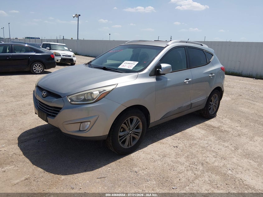 2015 Hyundai Tucson VIN KM8JU3AGXFU058104 IAAI salvage auction — FRONT END, Original (Texas), sold $875 on 2026-07-29 (photo 2)