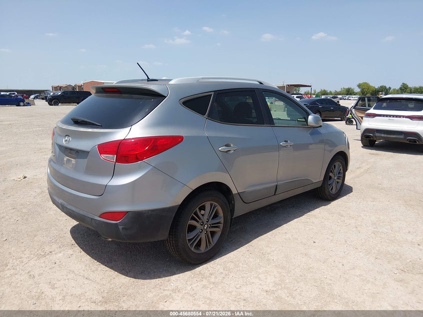 2015 Hyundai Tucson VIN KM8JU3AGXFU058104 IAAI salvage auction — FRONT END, Original (Texas), sold $875 on 2026-07-29 (photo 4)