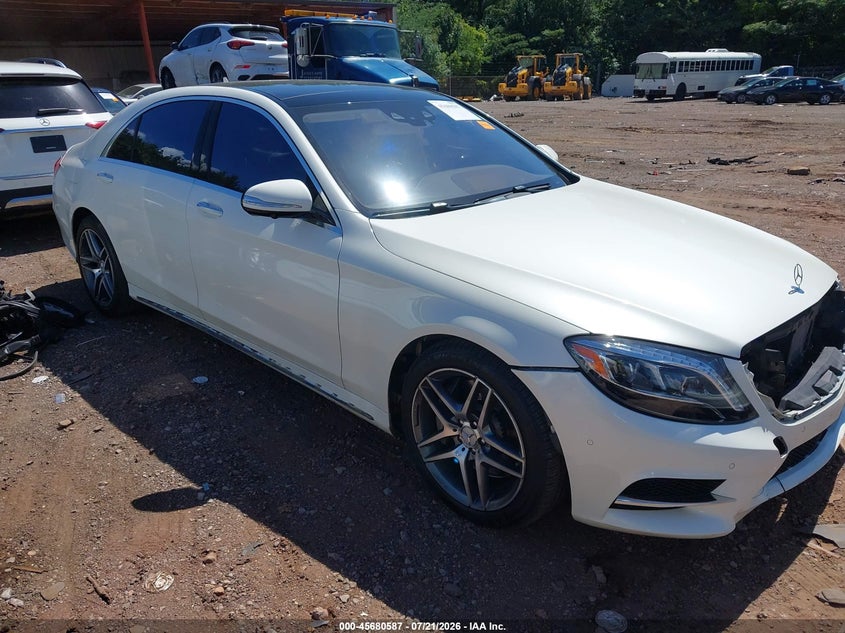 2016 Mercedes-benz S-klasse VIN WDDUG8CB3GA253753 IAAI salvage auction — FRONT END, Wait Title, sold $7,200 on 2026-08-08 (photo 1)