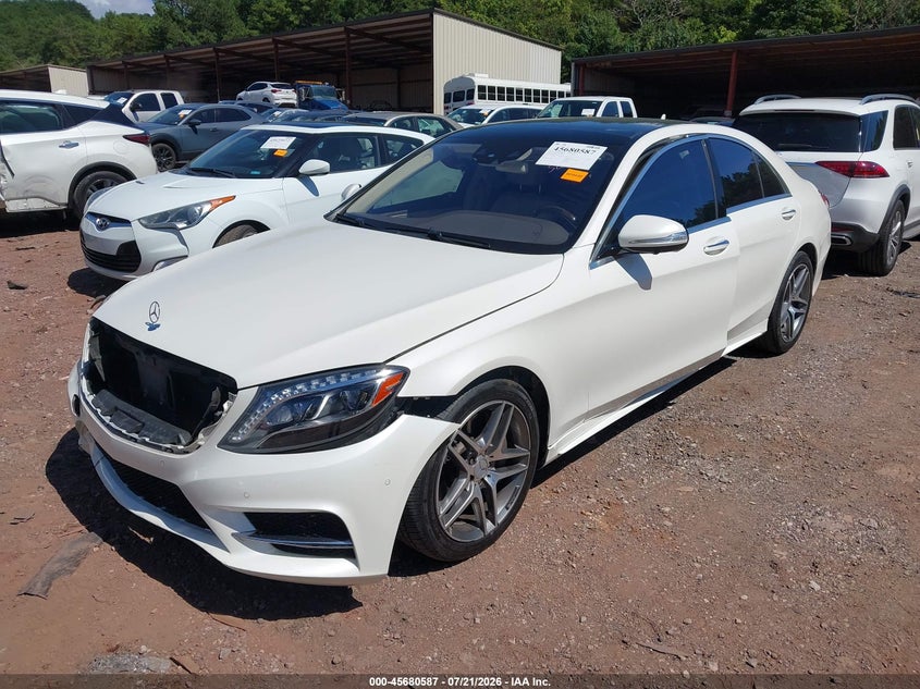 2016 Mercedes-benz S-klasse VIN WDDUG8CB3GA253753 IAAI salvage auction — FRONT END, Wait Title, sold $7,200 on 2026-08-08 (photo 2)