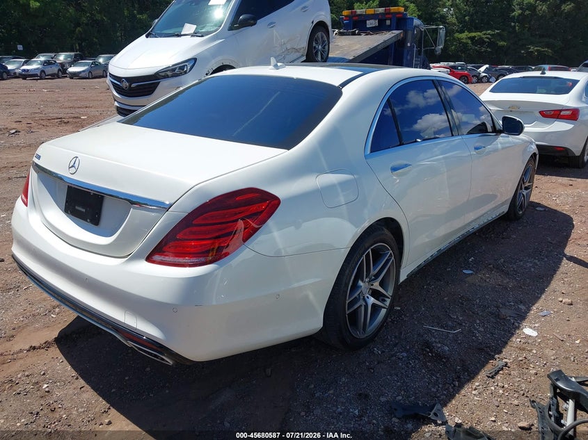 2016 Mercedes-benz S-klasse VIN WDDUG8CB3GA253753 IAAI salvage auction — FRONT END, Wait Title, sold $7,200 on 2026-08-08 (photo 4)
