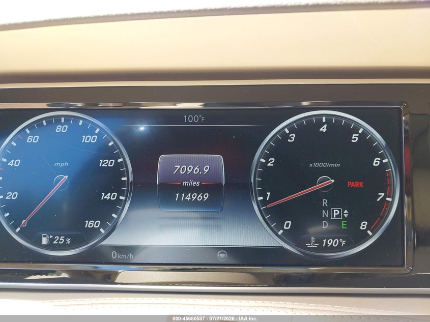 2016 Mercedes-benz S-klasse VIN WDDUG8CB3GA253753 IAAI salvage auction — FRONT END, Wait Title, sold $7,200 on 2026-08-08 (photo 7)