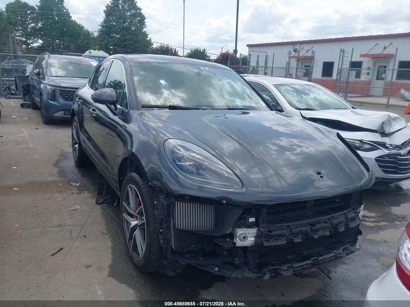 2022 Porsche Macan VIN WP1AG2A56NLB24736 IAAI salvage auction — FRONT END, Salvage Title, sold $24,000 on 2026-09-14 (photo 1)