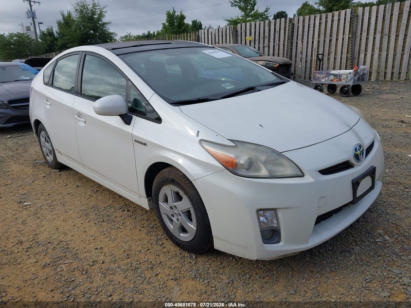 2011 Toyota Prius VIN JTDKN3DU2B5342015 IAAI salvage auction — NORMAL WEAR, Clear (Virginia), sold $1,350 on 2026-07-27 (photo 1)