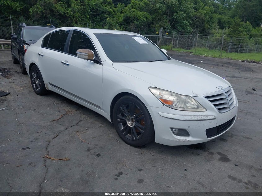 2010 Hyundai Genesis VIN KMHGC4DF8AU070282 IAAI salvage auction — NORMAL WEAR, Clear (Tennessee), sold $25 on 2026-07-30 (photo 1)