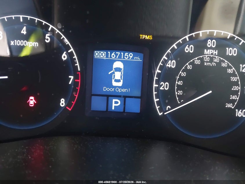 2010 Hyundai Genesis VIN KMHGC4DF8AU070282 IAAI salvage auction — NORMAL WEAR, Clear (Tennessee), sold $25 on 2026-07-30 (photo 7)