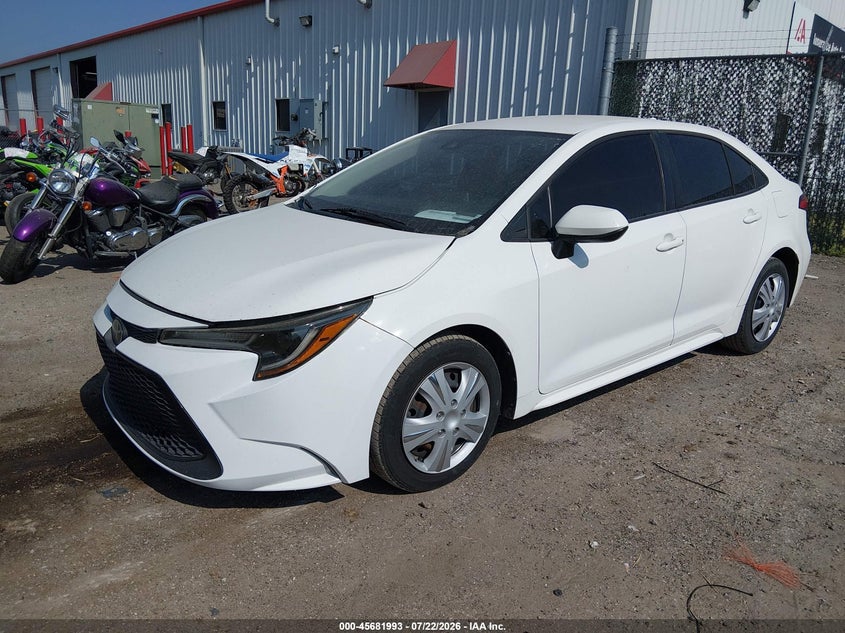 2020 Toyota Corolla VIN JTDEPRAE4LJ005541 IAAI salvage auction — HAIL, Clear (Kansas), sold $25 on 2026-07-24 (photo 2)