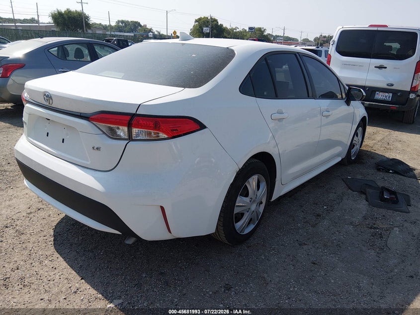 2020 Toyota Corolla VIN JTDEPRAE4LJ005541 IAAI salvage auction — HAIL, Clear (Kansas), sold $25 on 2026-07-24 (photo 4)