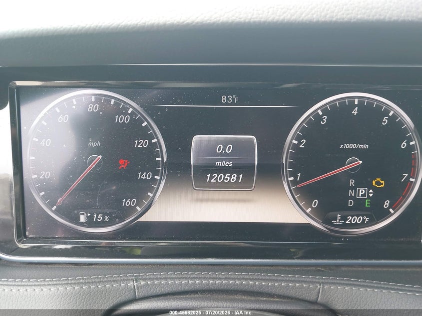 2014 Mercedes-benz S-klasse VIN WDDUG8CB5EA055933 IAAI salvage auction — UNKNOWN, Clear (Indiana), sold $625 on 2026-07-29 (photo 7)