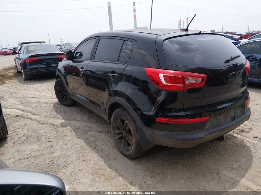2012 Kia Sportage VIN KNDPB3A26C7324379 IAAI salvage auction — NORMAL WEAR, Clear (Indiana), sold $900 on 2026-07-29 (photo 3)