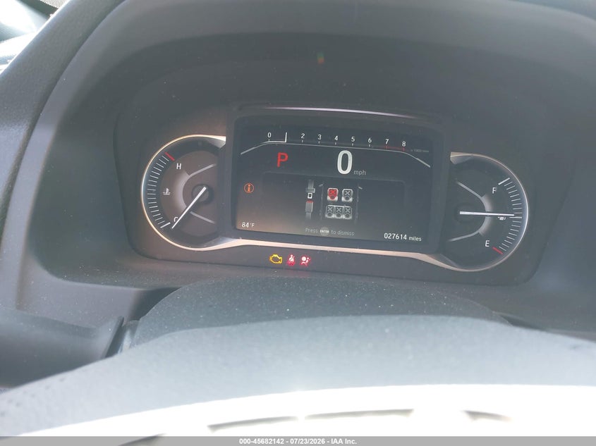 2023 Honda Passport VIN 5FNYF8H54PB019615 IAAI salvage auction — FRONT & REAR, Salvage Title, sold $9,475 on 2026-08-21 (photo 7)