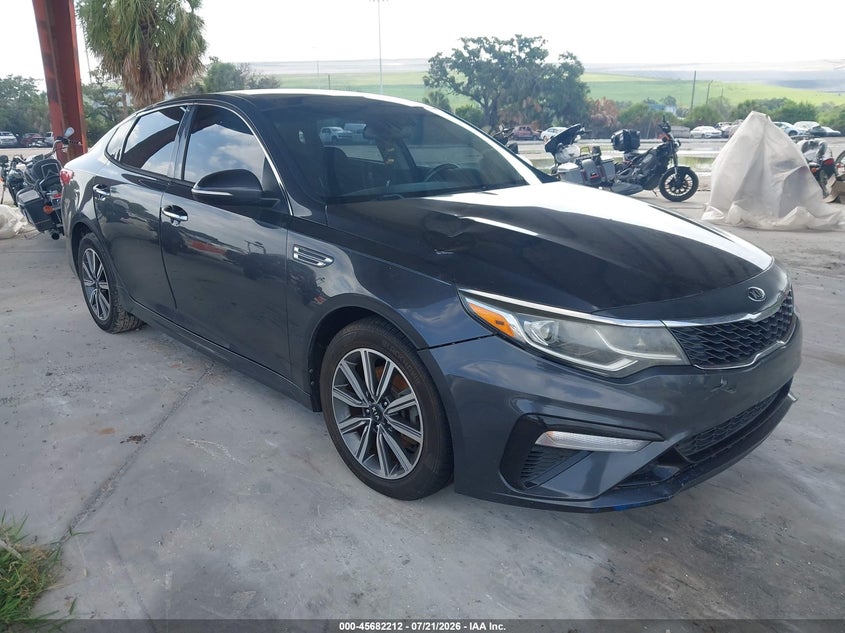 2019 Kia Optima VIN 5XXGT4L32KG321218 IAAI salvage auction — NORMAL WEAR, Clear (Florida), sold $800 on 2026-07-28 (photo 1)
