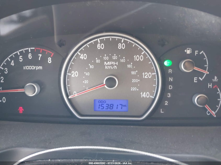 2008 Hyundai Elantra VIN KMHDU46D98U435977 IAAI salvage auction — NORMAL WEAR, Clear (Kansas), sold $25 on 2026-07-29 (photo 7)