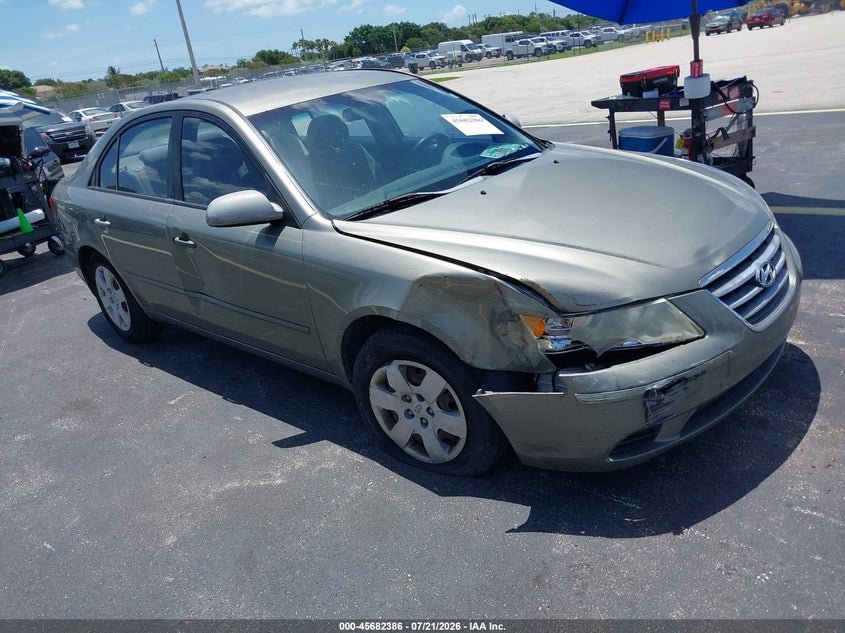 2009 Hyundai Sonata VIN 5NPET46C69H438608 IAAI salvage auction — RIGHT FRONT, Rebuildable (Florida), sold $550 on 2026-08-02 (photo 1)