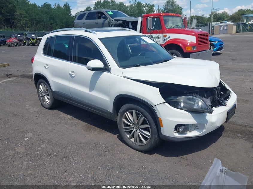 2015 Volkswagen Tiguan VIN WVGBV7AX5FW506200 IAAI salvage auction — FRONT END, Salvage Title, sold $750 on 2026-08-18 (photo 1)