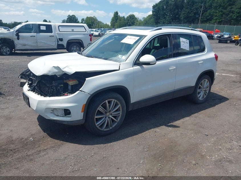 2015 Volkswagen Tiguan VIN WVGBV7AX5FW506200 IAAI salvage auction — FRONT END, Salvage Title, sold $750 on 2026-08-18 (photo 2)