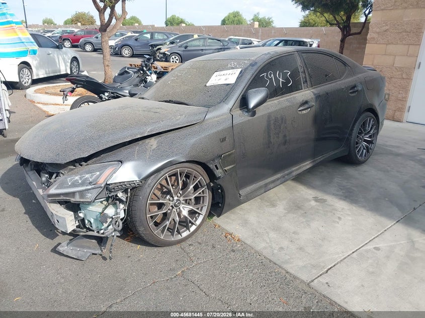 2008 Lexus Is f VIN JTHBP262685000462 IAAI salvage auction — FRONT END, Salvage Certificate (California), sold $50 on 2026-07-24 (photo 2)