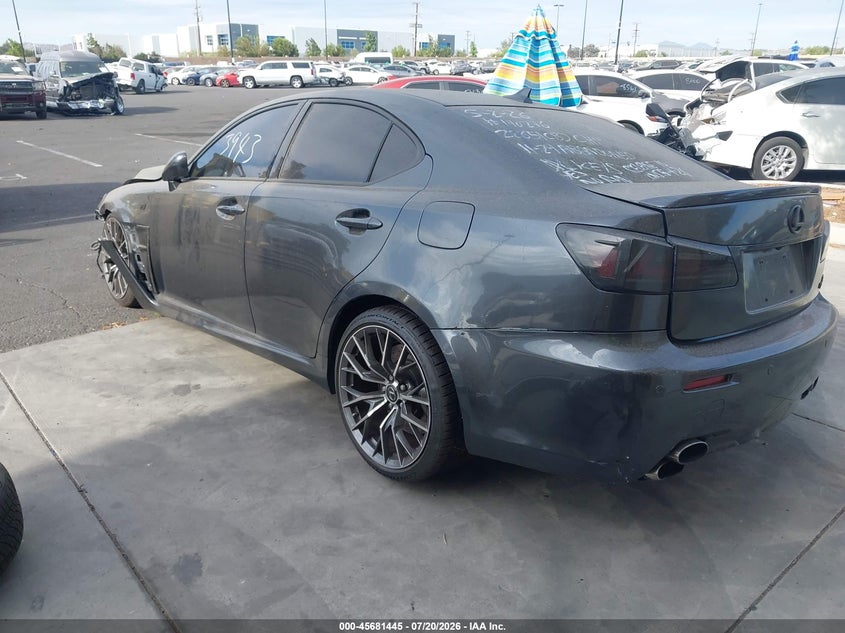 2008 Lexus Is f VIN JTHBP262685000462 IAAI salvage auction — FRONT END, Salvage Certificate (California), sold $50 on 2026-07-24 (photo 3)