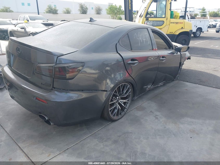 2008 Lexus Is f VIN JTHBP262685000462 IAAI salvage auction — FRONT END, Salvage Certificate (California), sold $50 on 2026-07-24 (photo 4)