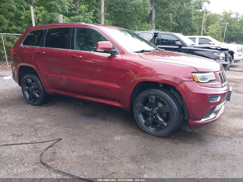 2016 Jeep Grand cherokee VIN 1C4RJFCG9GC388497 IAAI salvage auction — LEFT & RIGHT, Salvage Title, sold $3,625 on 2026-08-29 (photo 1)