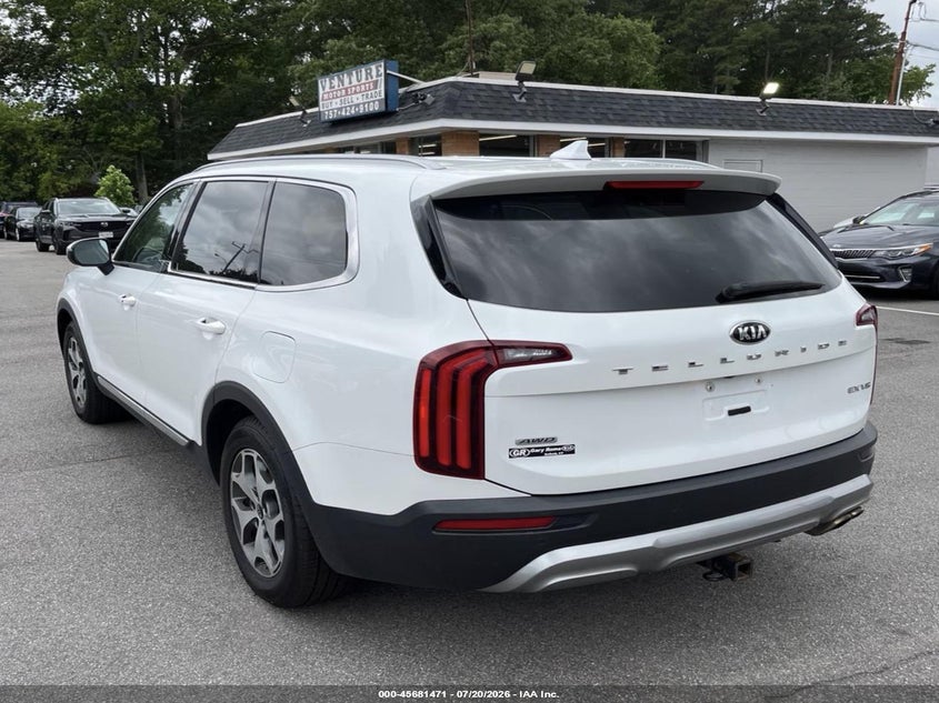 2020 Kia Telluride VIN 5XYP3DHCXLG012960 IAAI salvage auction — NORMAL WEAR, Clear (Virginia), sold $3,750 on 2026-07-29 (photo 3)