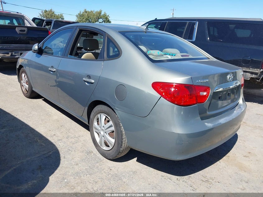 2010 Hyundai Elantra VIN KMHDU4AD1AU844195 IAAI salvage auction — NORMAL WEAR, Clear - Dealer Only (California), sold $25 on 2026-07-30 (photo 3)