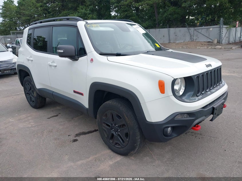 2018 Jeep Renegade VIN ZACCJBCB3JPG86713 IAAI salvage auction — REAR END, Wait Title, sold $2,050 on 2026-08-03 (photo 1)