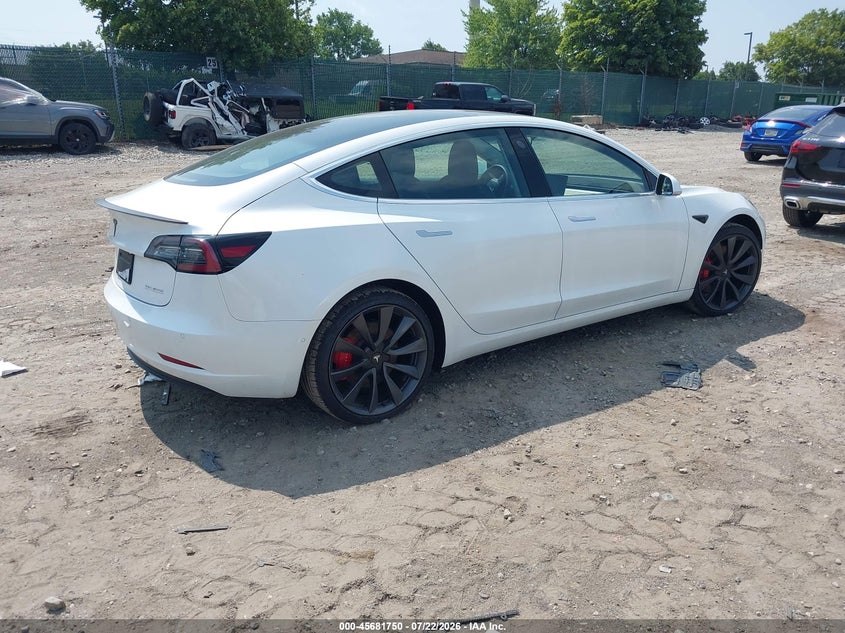 2020 Tesla Model 3 VIN 5YJ3E1EC2LF641390 IAAI salvage auction — FRONT END, Salvage (Idaho), sold $6,900 on 2026-09-05 (photo 4)