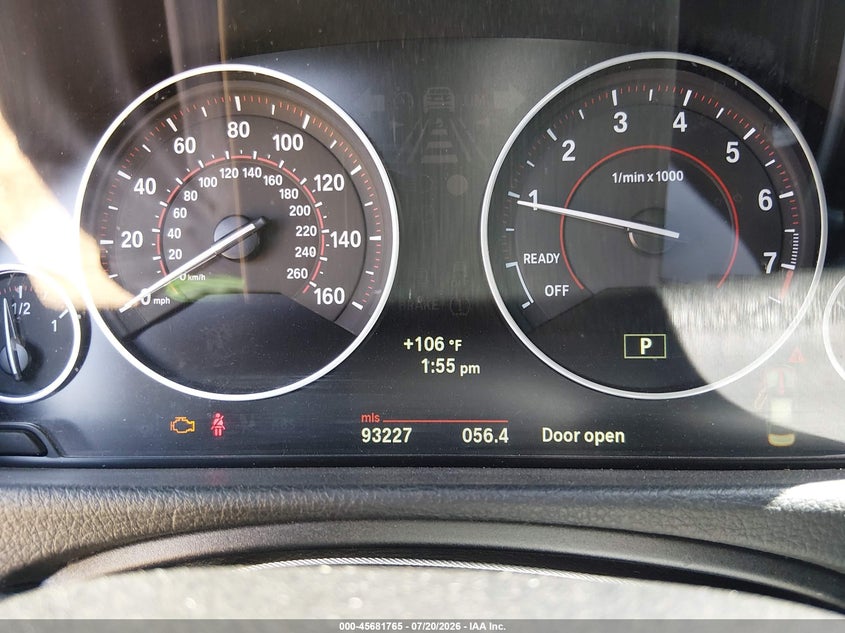 2013 BMW 3er VIN WBA3A9G59DNP37266 IAAI salvage auction — NORMAL WEAR, Clear-Dealer Only (Arizona), sold $3,750 on 2026-07-28 (photo 7)