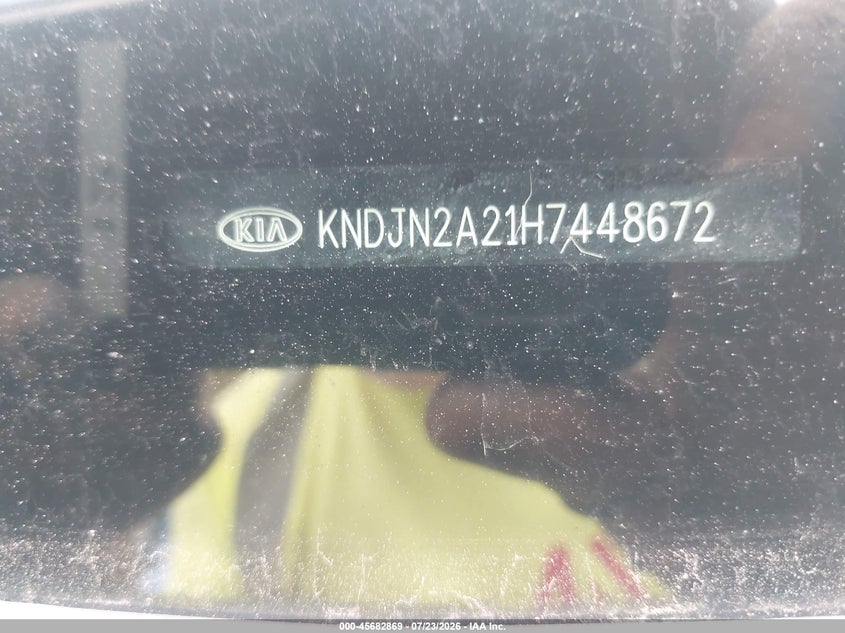 2017 Kia Soul VIN KNDJN2A21H7448672 IAAI salvage auction — NORMAL WEAR, Clear (Indiana), sold $1,750 on 2026-08-01 (photo 9)