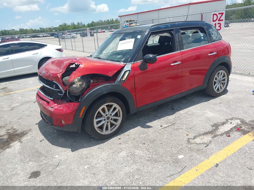 2016 Mini Countryman VIN WMWZC3C50GWT07339 IAAI salvage auction — FRONT END, Rebuildable (Florida), sold $1,000 on 2026-08-17 (photo 2)