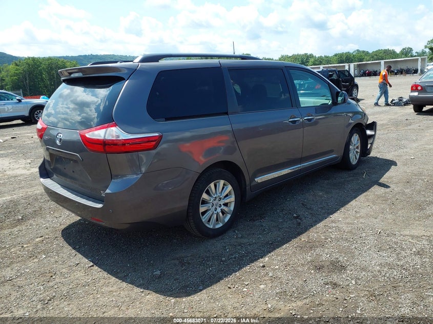 2015 Toyota Sienna VIN 5TDDK3DC5FS122280 IAAI salvage auction — FRONT END, Clear (New Jersey), sold $25 on 2026-07-30 (photo 4)