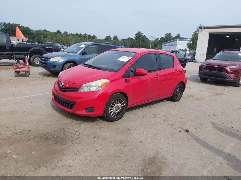 2012 Toyota Yaris VIN JTDKTUD36CD520180 IAAI salvage auction — NORMAL WEAR, Clear (Massachusetts), sold $1,100 on 2026-07-23 (photo 2)