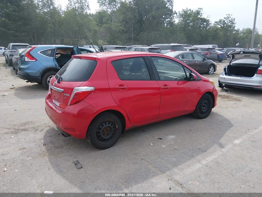 2012 Toyota Yaris VIN JTDKTUD36CD520180 IAAI salvage auction — NORMAL WEAR, Clear (Massachusetts), sold $1,100 on 2026-07-23 (photo 4)