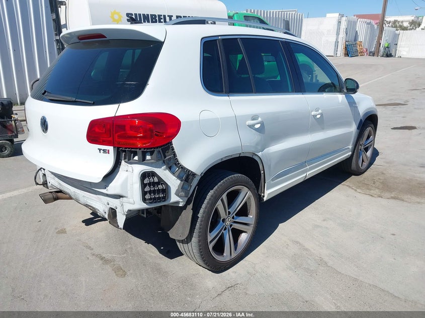 2016 Volkswagen Tiguan VIN WVGAV7AX8GW039268 IAAI salvage auction — REAR END, Salvage Title, sold $2,950 on 2026-08-12 (photo 4)