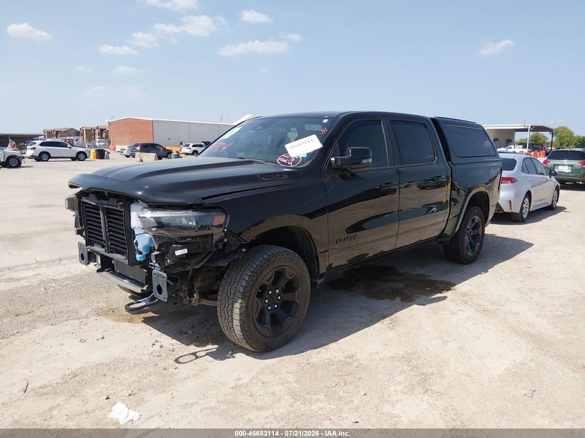 2025 Ram 1500 VIN 1C6SRFFP1SN522171 IAAI salvage auction — FRONT & REAR, Original (Texas), sold $18,000 on 2026-09-02 (photo 2)